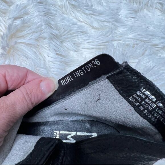 Miz Mooz Leather Cut-Out Ankle Boots Burlington Black - Medium - Picture 5 of 8